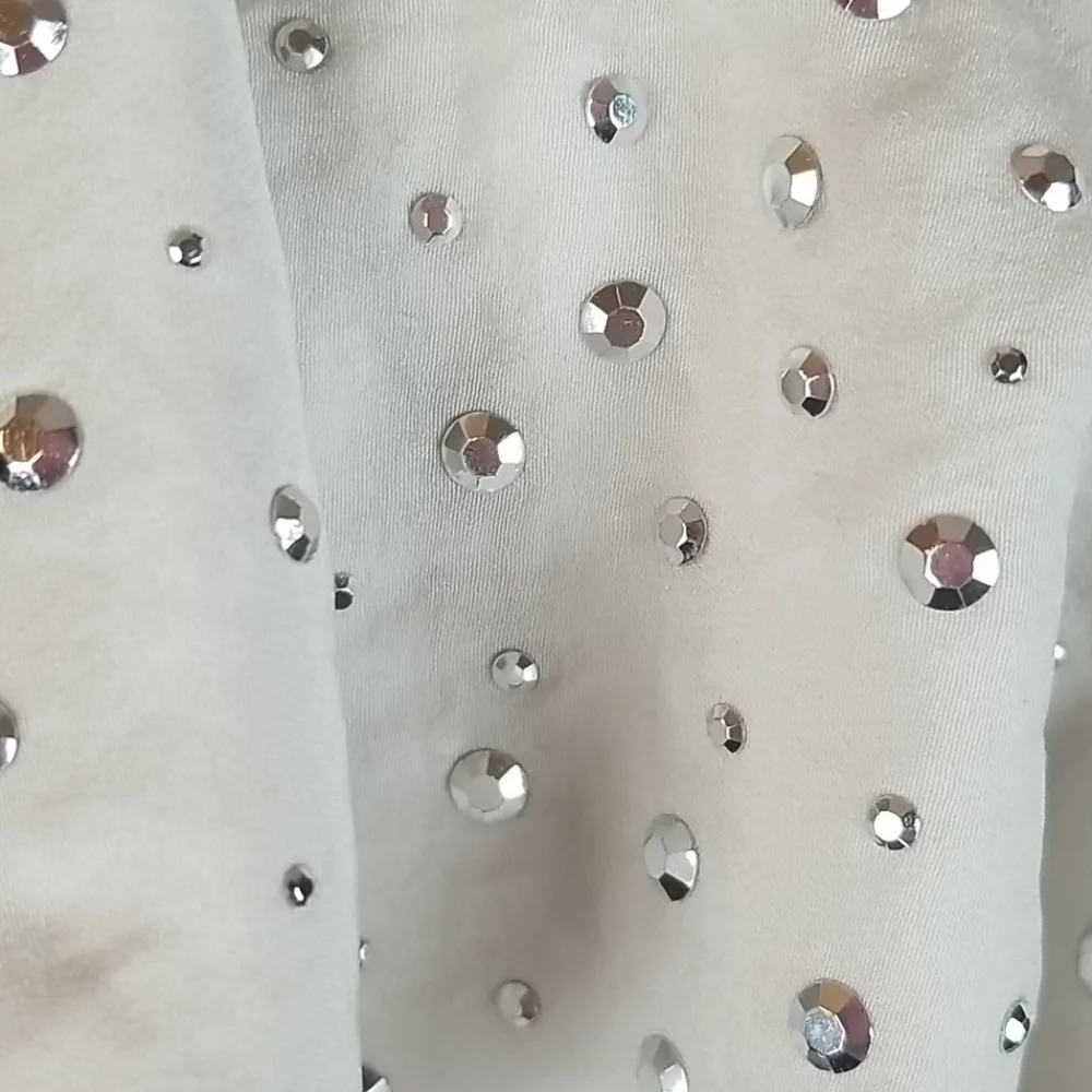 Metallic Studded Armani Exchange Sleeveless Blouse, S/P - Picture 3 of 8